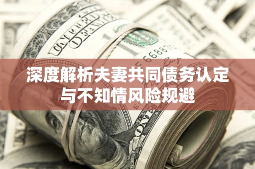 济南深度解析夫妻共同债务认定与不知情风险规避