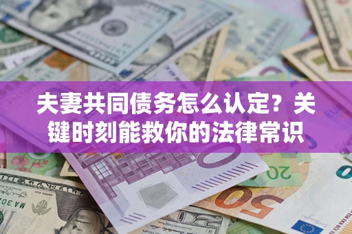 济南夫妻共同债务怎么认定？关键时刻能救你的法律常识